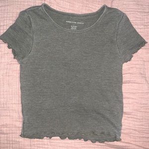 American eagle green crop top